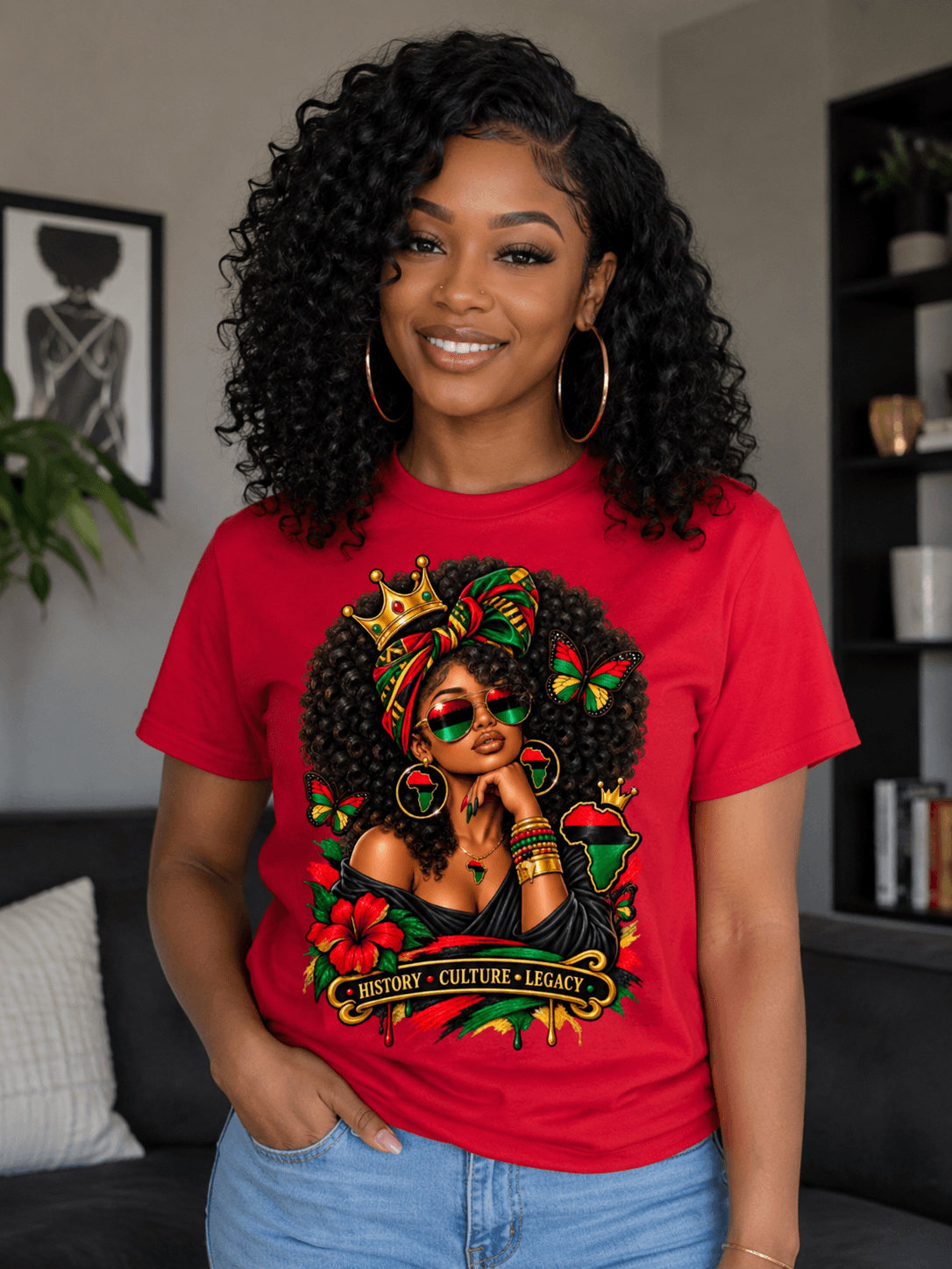 History. Culture. Legacy - Red graphic tee