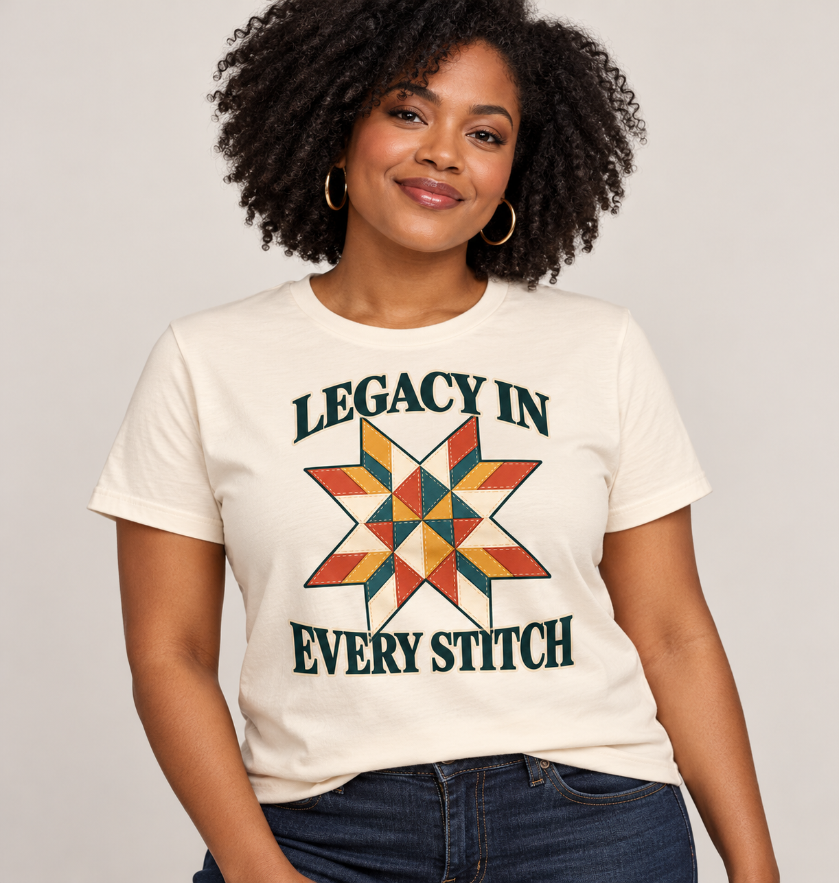 Legacy in Every Stitch graphic tee