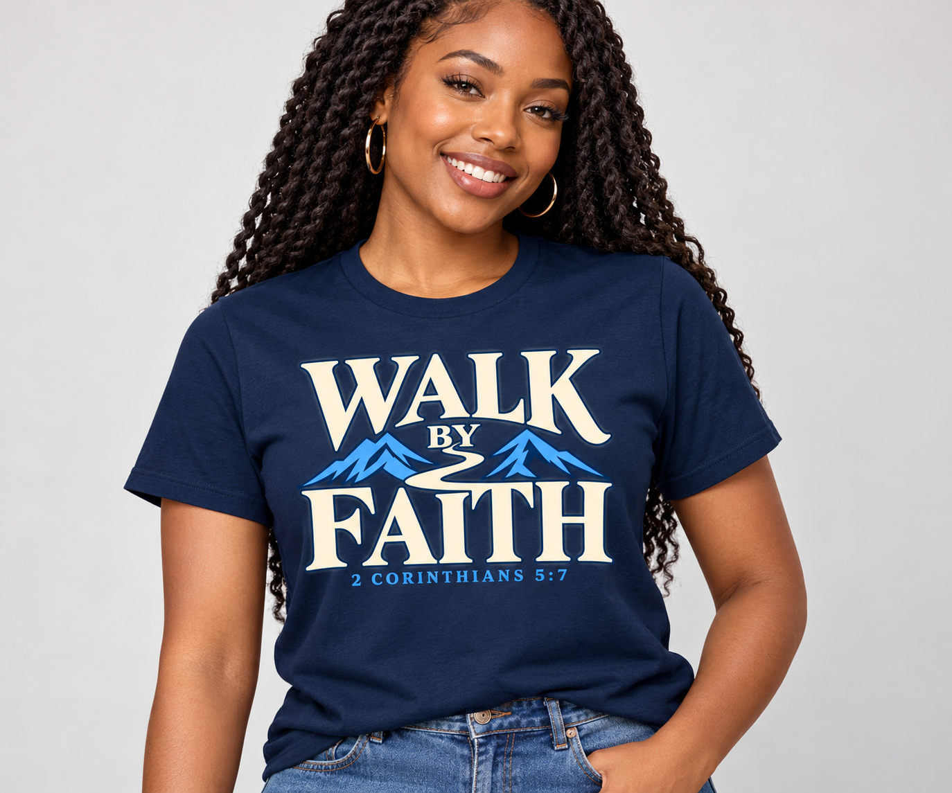 Walk by Faith graphic tee